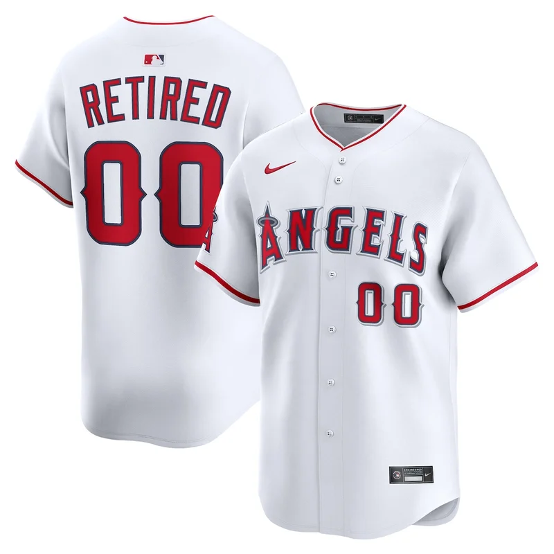 Los Angeles Angels White Home Team Jersey - Image 5