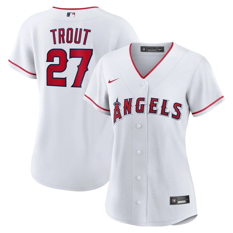 Los Angeles Angels White Home Custom Limited Jersey - Image 2