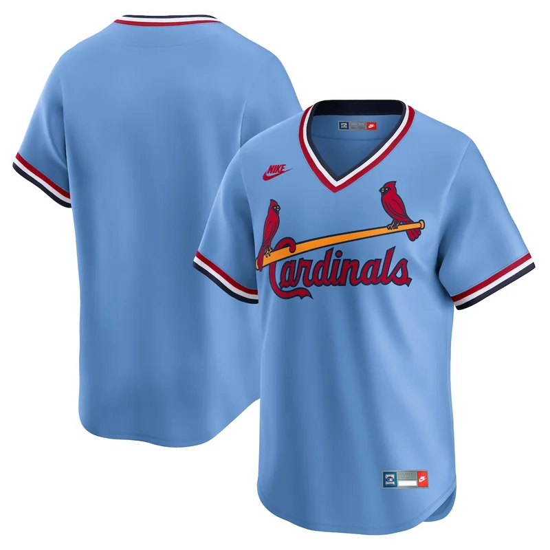 St Louis Cardinals Light Blue Cooperstown Collection Limited Jersey