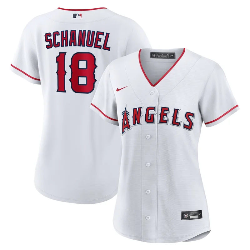 Los Angeles Angels White Home Custom Limited Jersey - Image 5