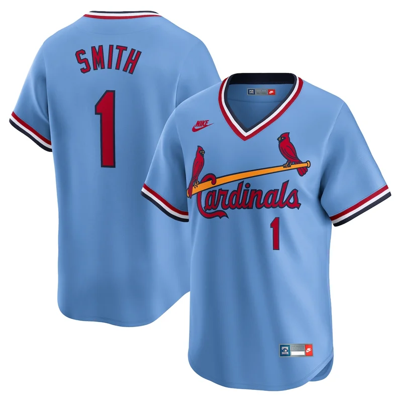 St Louis Cardinals Ozzie Smith Royal Throwback Cooperstown Limited Jersey