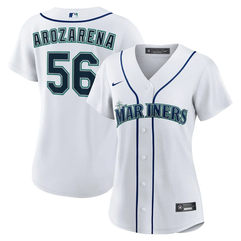 Seattle Mariners Bryan Woo White Home Jersey - Image 4