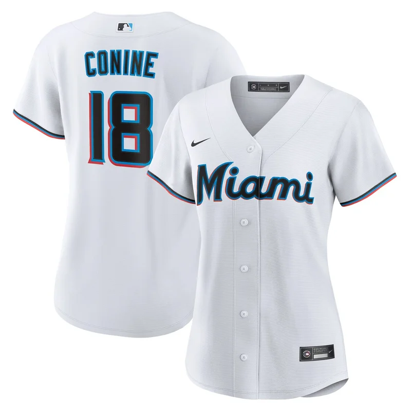 Miami Marlins Griffin Conine White Home Jersey