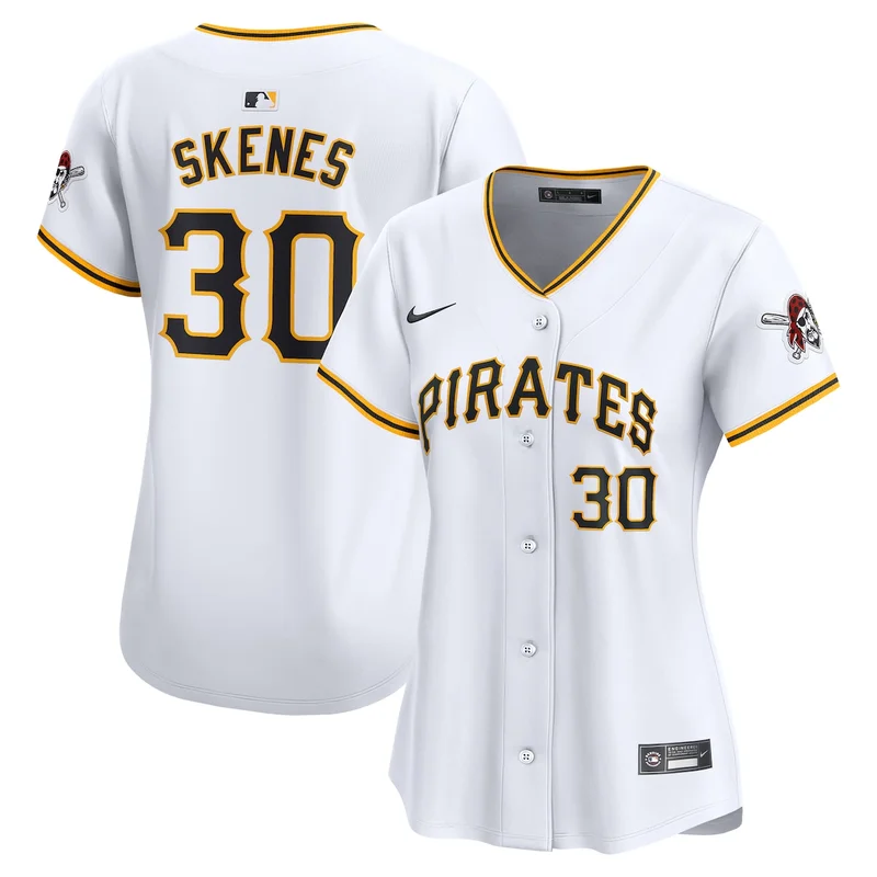 Pittsburgh Pirates Paul Skenes White Home Limited Player Jersey - Image 4