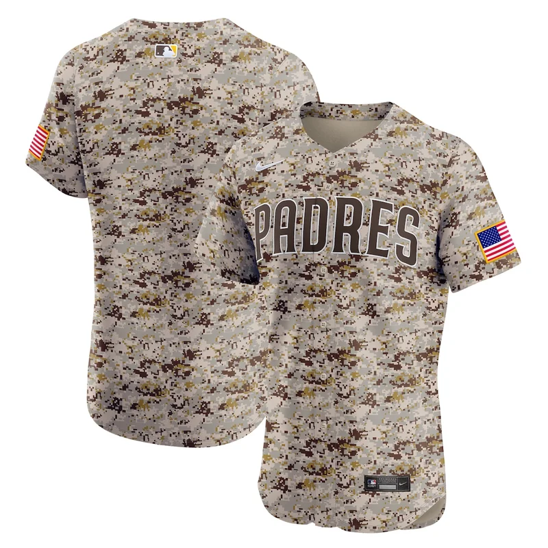 San Diego Padres Camo Alternate Vapor Premier Elite Patch Jersey