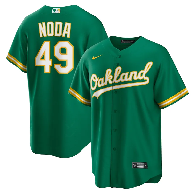 Oakland Athletics JJ Bleday Kelly Green Alternate Jersey - Image 3