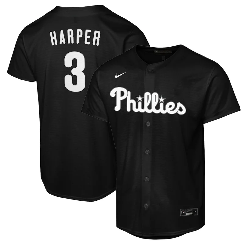 Philadelphia Phillies White Home Custom Jersey - Image 3