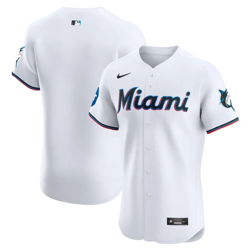Miami Marlins Griffin Conine White Home Jersey - Image 3