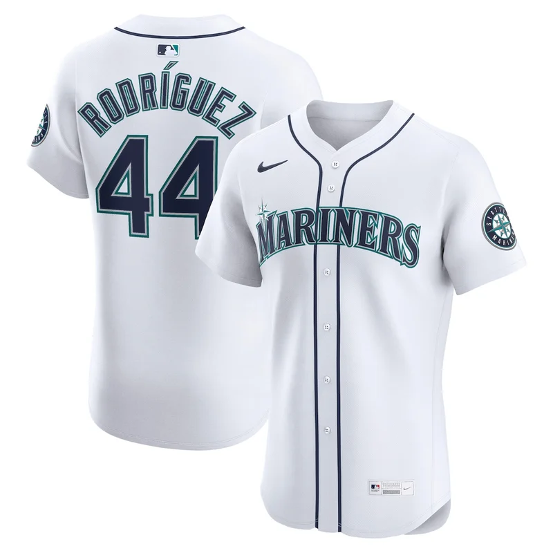 Seattle Mariners Julio Rodriguez White Home Limited Jersey - Image 3