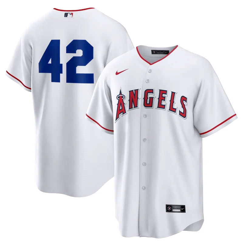 Los Angeles Angels White Home  2025 Jackie Robinson Day Jersey