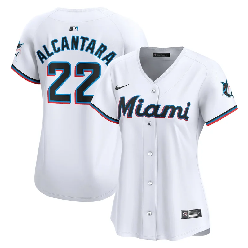 Miami Marlins Griffin Conine White Home Jersey - Image 4