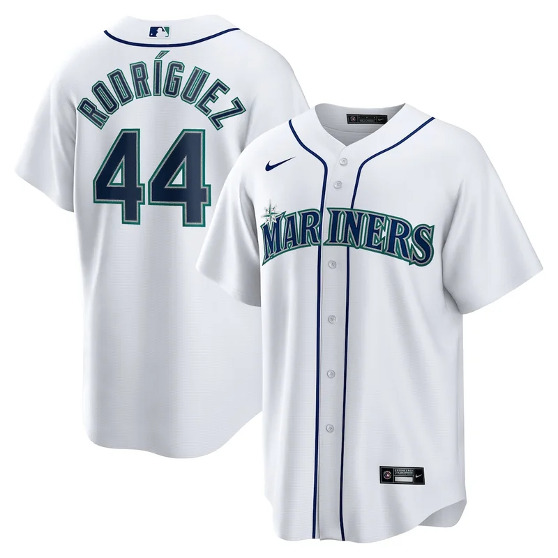 Seattle Mariners Julio Rodriguez White Home Limited Jersey - Image 5