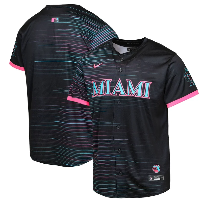 Miami Marlins Black 2025 City Connect Limited Jersey