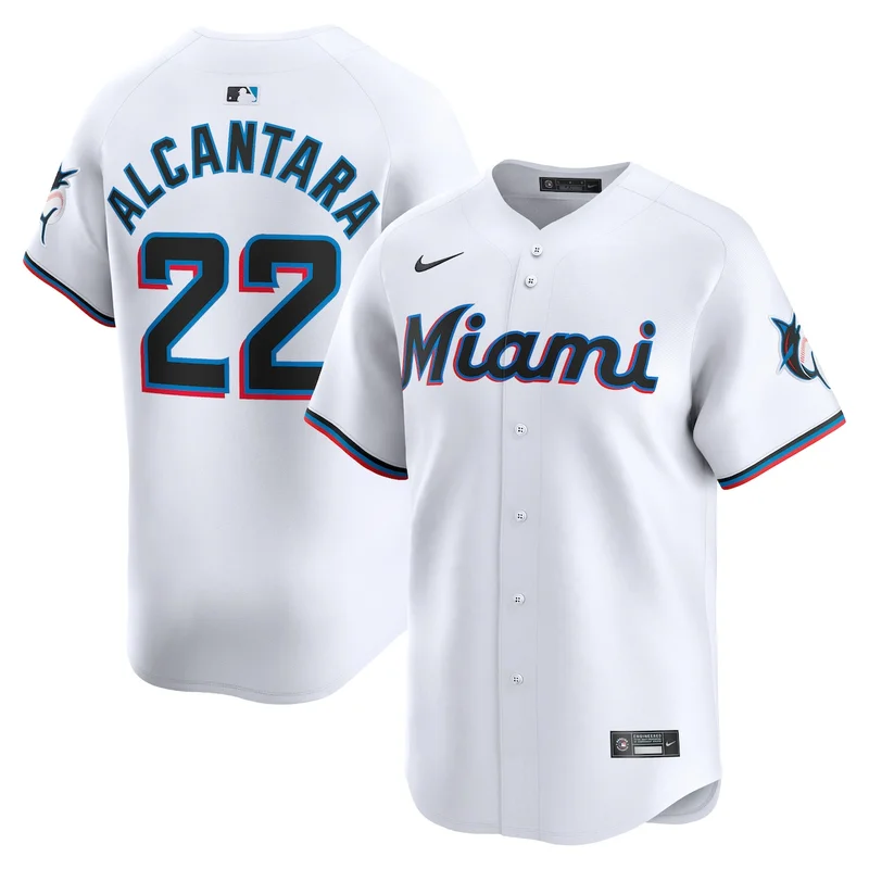 Miami Marlins Griffin Conine White Home Jersey - Image 5