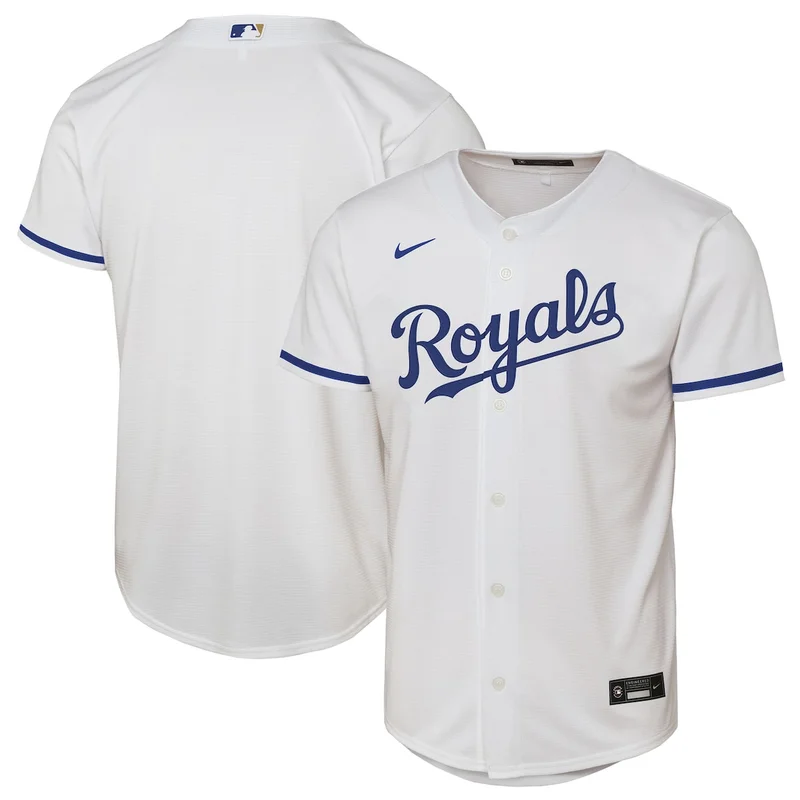Kansas City Royals Light Blue Alternate Team Logo Jersey - Image 2