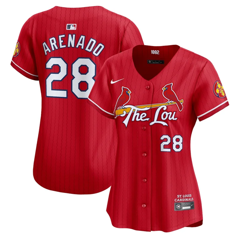 St Louis Cardinals Nolan Arenado Red 2024 City Connect Limited Player Jersey