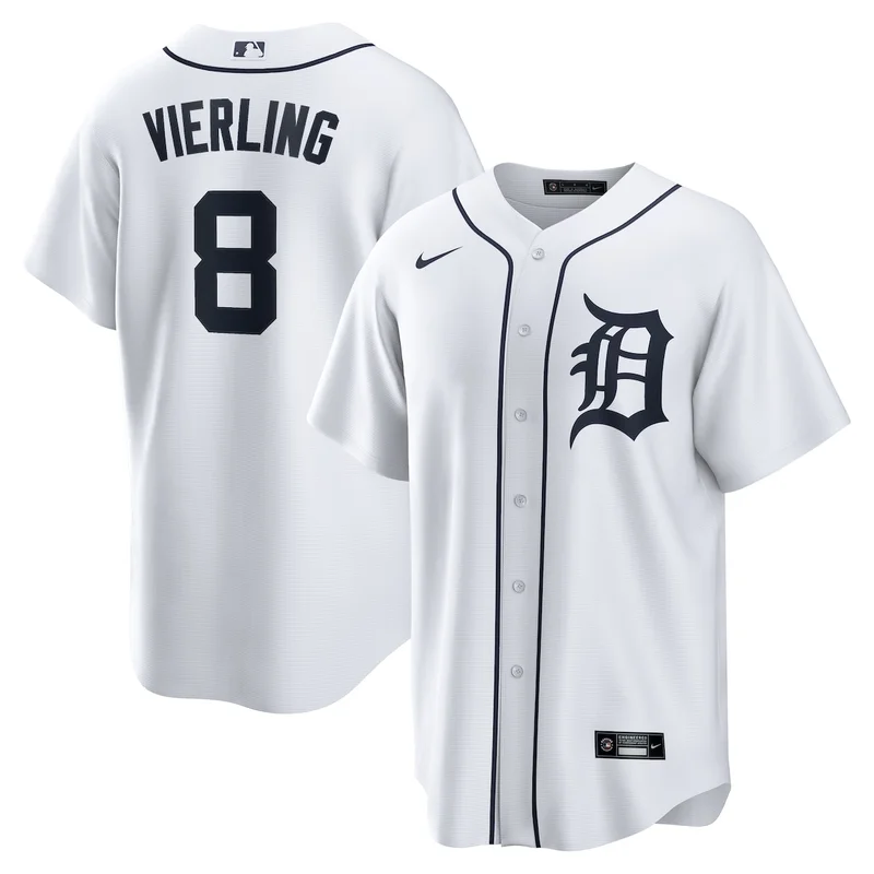 Detroit Tigers Matt Vierling White Home Jersey