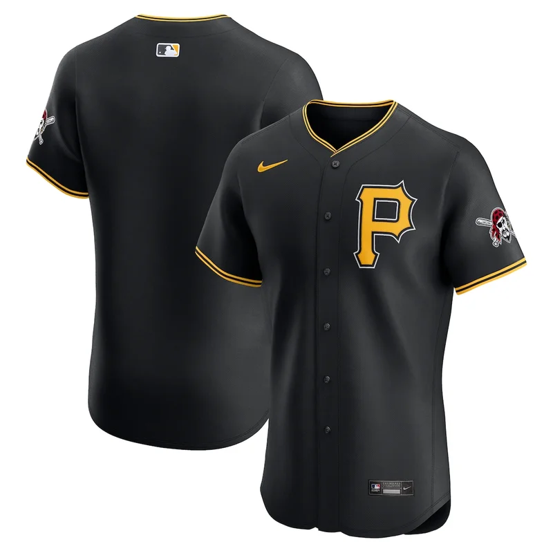 Pittsburgh Pirates Black Alternate Vapor Premier Elite Patch Jersey