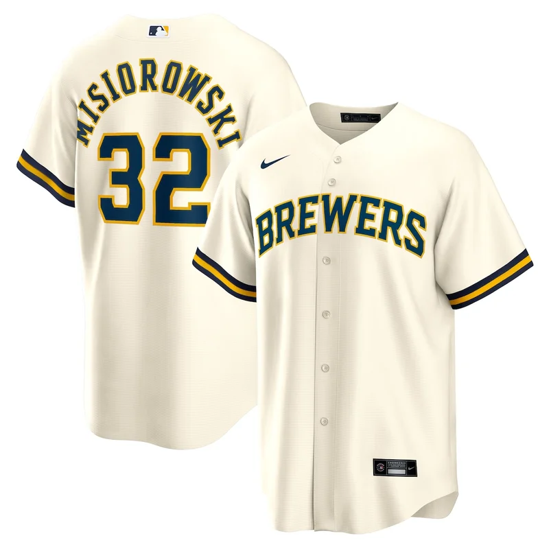 Milwaukee Brewers Jackson Chourio Cream Home Limited Player Jersey - Image 3