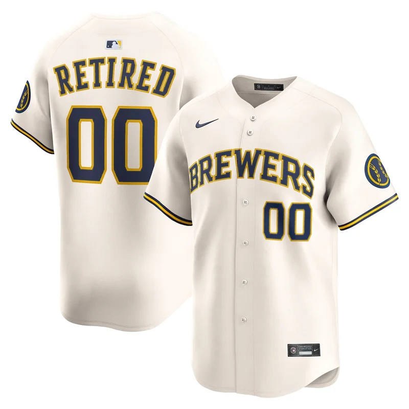 Milwaukee Brewers Jackson Chourio Cream Home Limited Player Jersey - Image 4