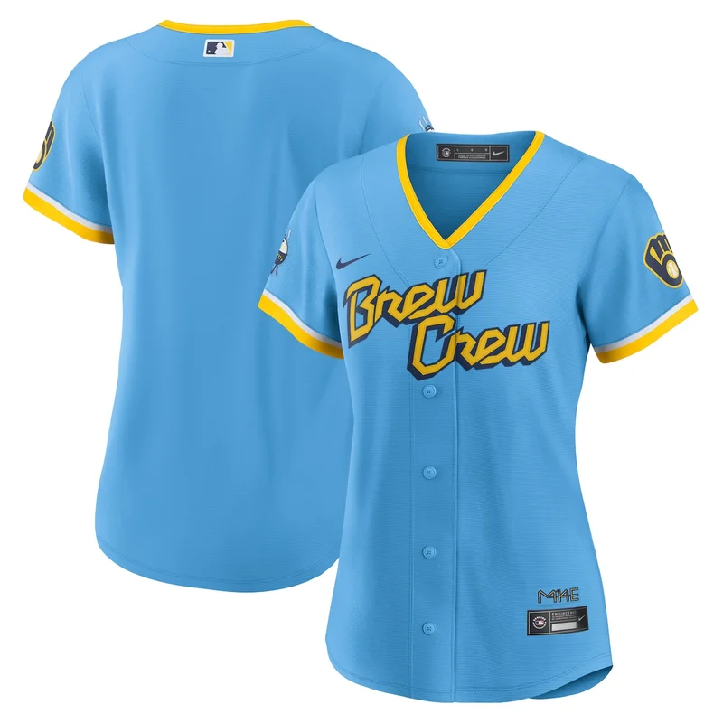 Milwaukee Brewers Powder Blue City Connect Team Jersey