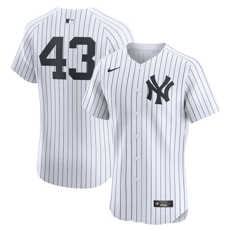 New York Yankees White Home Limited Custom Jersey - Image 3