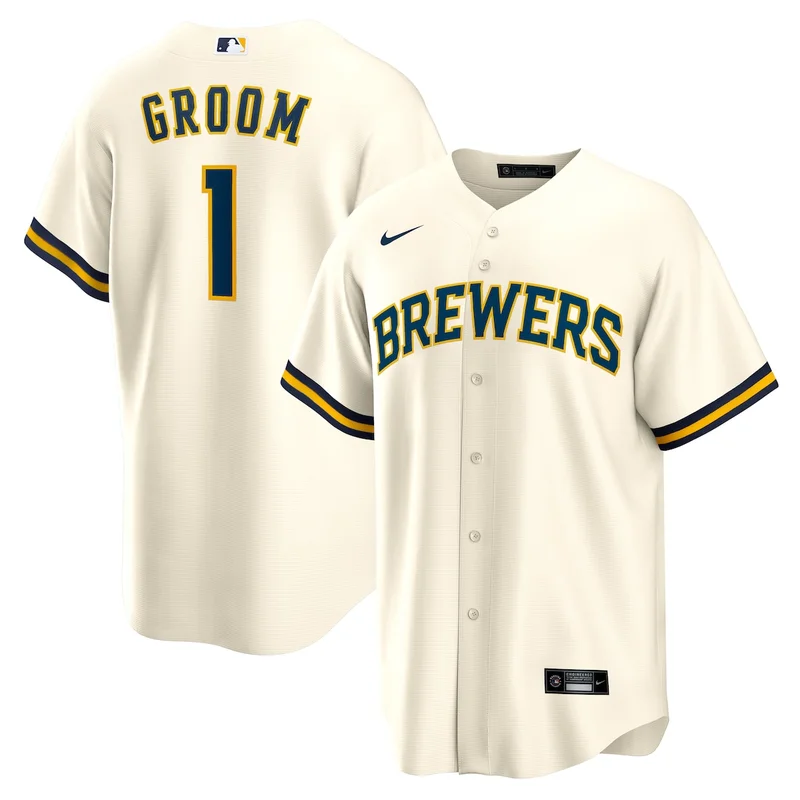 Milwaukee Brewers Powder Blue City Connect Team Jersey - Image 3