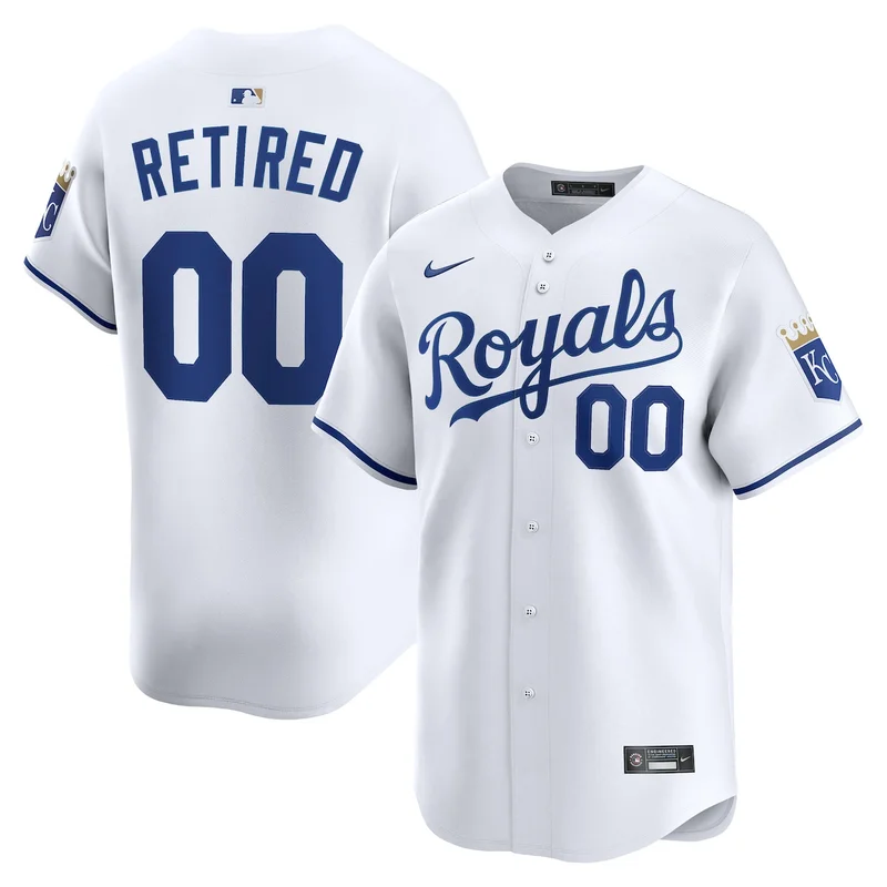Kansas City Royals White #1 Dad Home Jersey - Image 2