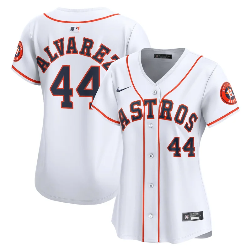 Houston Astros Pedro León White Home Jersey - Image 2
