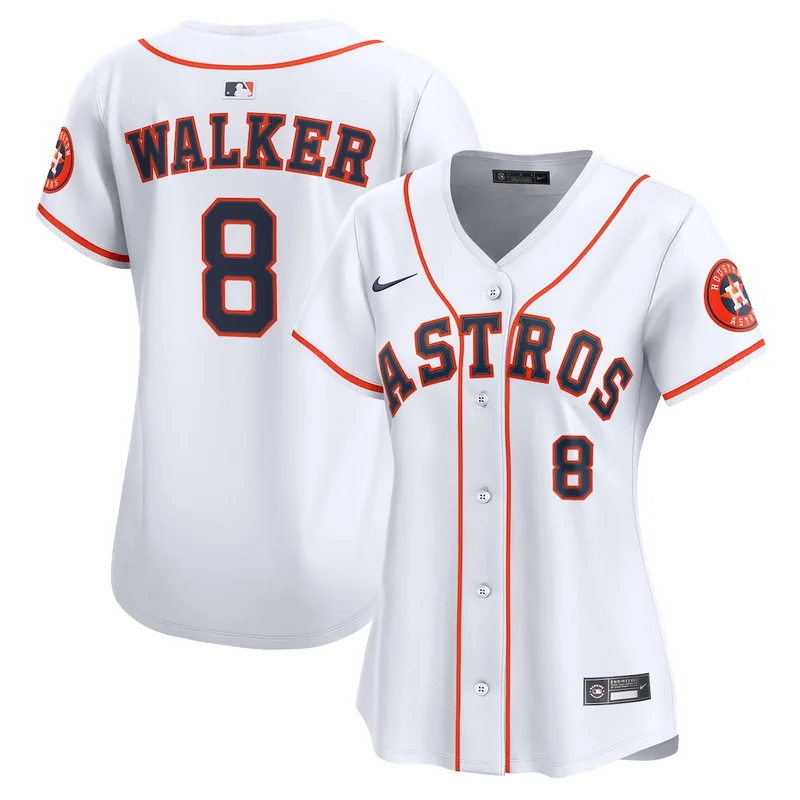 Houston Astros Pedro León White Home Jersey - Image 3