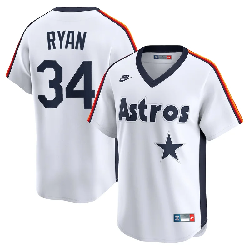 Houston Astros Pedro León White Home Jersey - Image 5