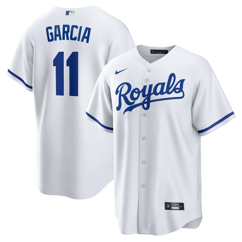 Kansas City Royals White #1 Dad Home Jersey - Image 4