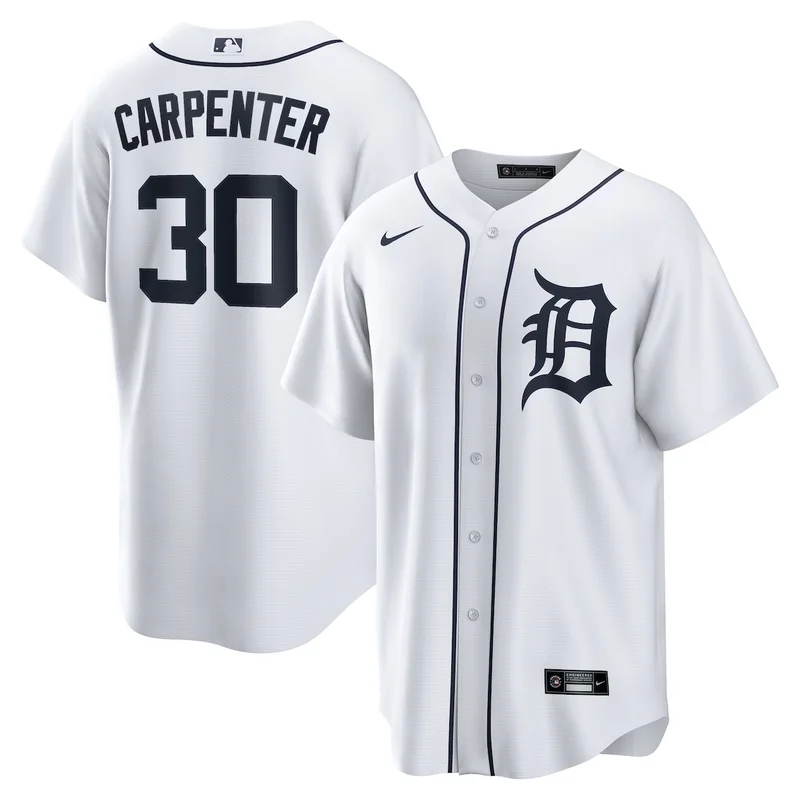 Detroit Tigers Matt Vierling White Home Jersey - Image 5