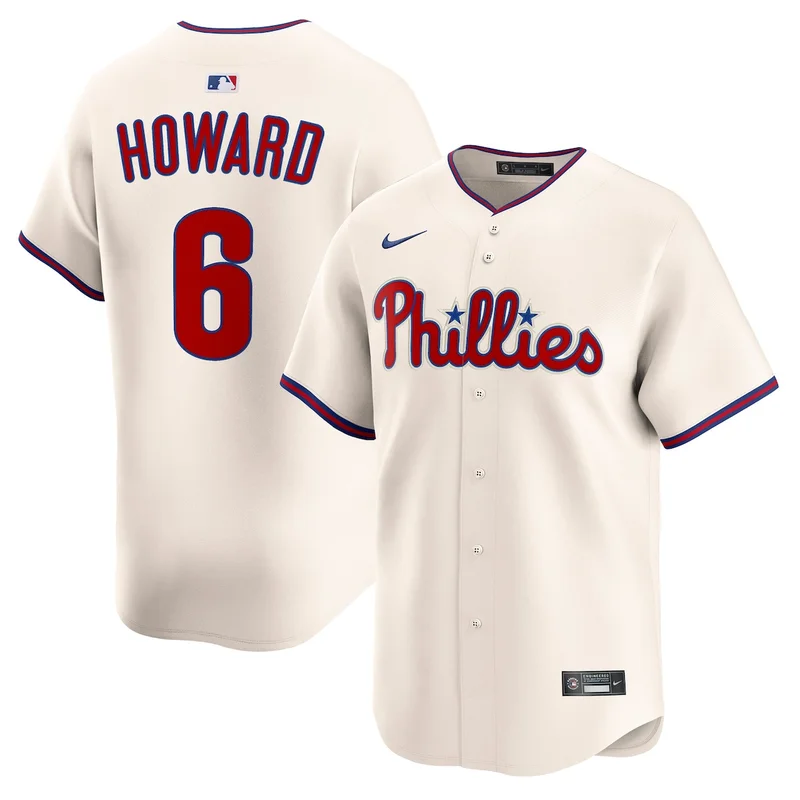Philadelphia Phillies Ryan Howard Cream Alternate 2 Retired Limited Player Jersey