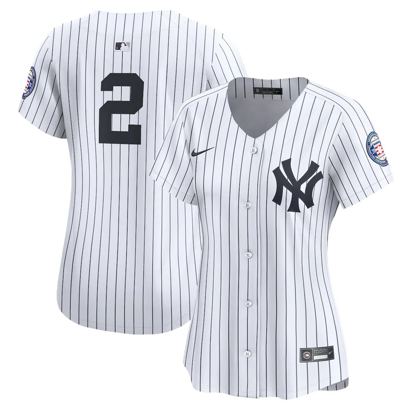 New York Yankees White Home Elite Pick-A-Player Retired Roster Jersey - Image 3