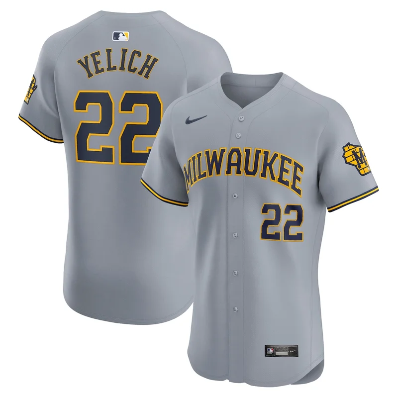 Milwaukee Brewers Christian Yelich Powder Blue City Connect Player Jersey - Image 3
