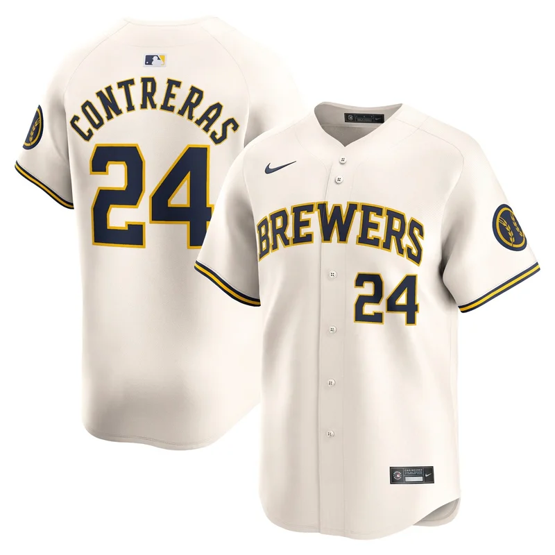 Milwaukee Brewers Christian Yelich Powder Blue City Connect Player Jersey - Image 4