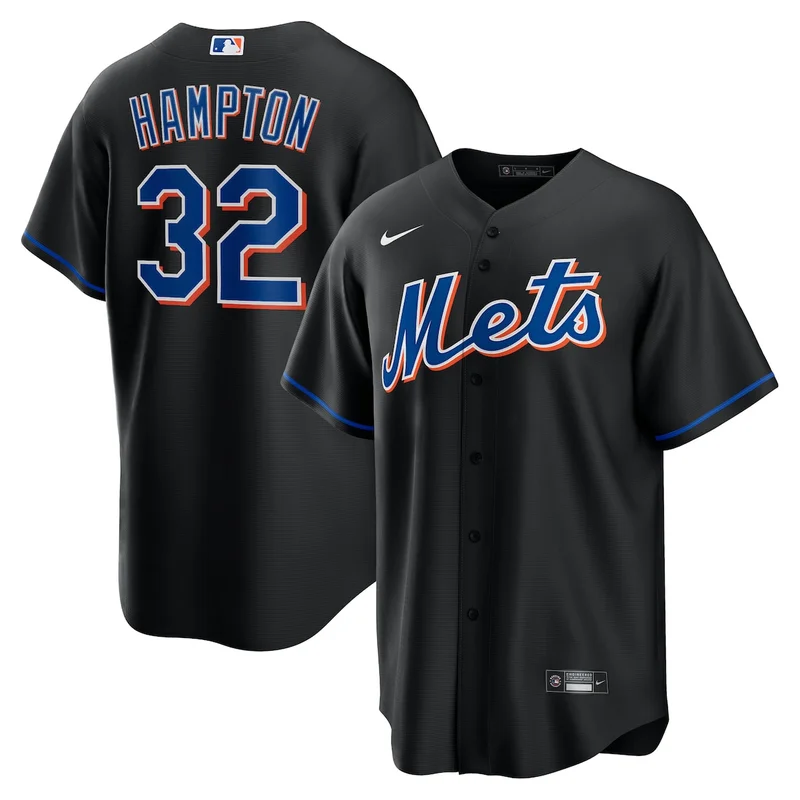 New York Mets Mike Hampton Black 2022 Alternate Player Jersey