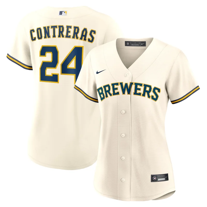 Milwaukee Brewers Christian Yelich White Home Jersey - Image 3
