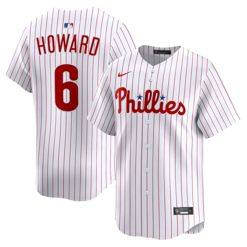 Philadelphia Phillies Ryan Howard White Limited Jersey