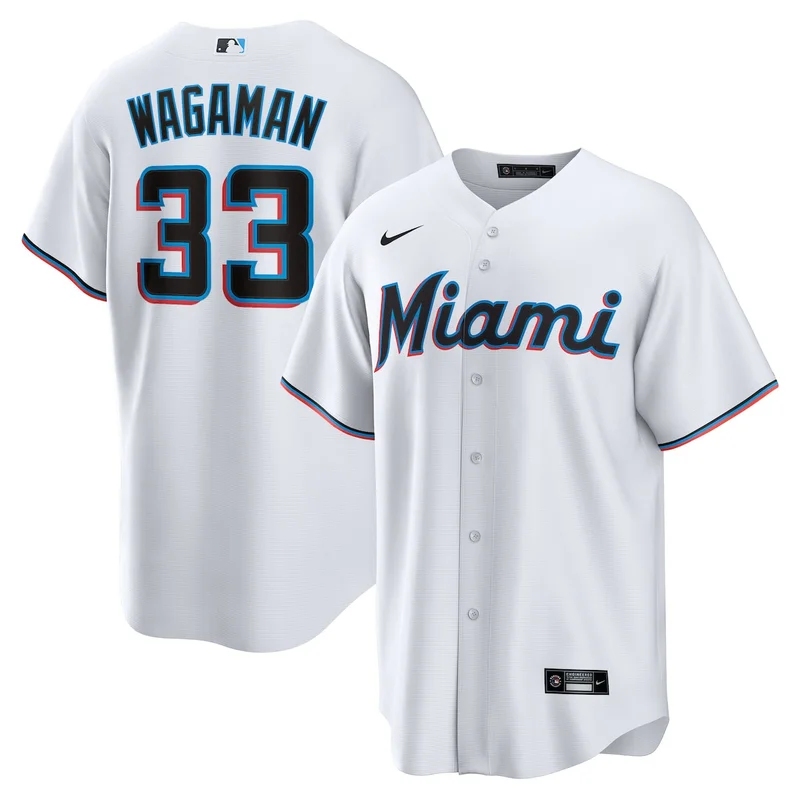 Miami Marlins Eury Perez White Home Jersey - Image 2