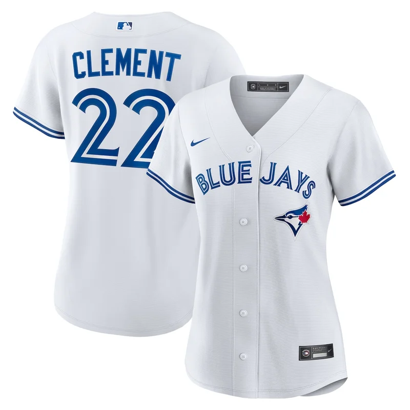Toronto Blue Jays Ernie Clement White Home Jersey