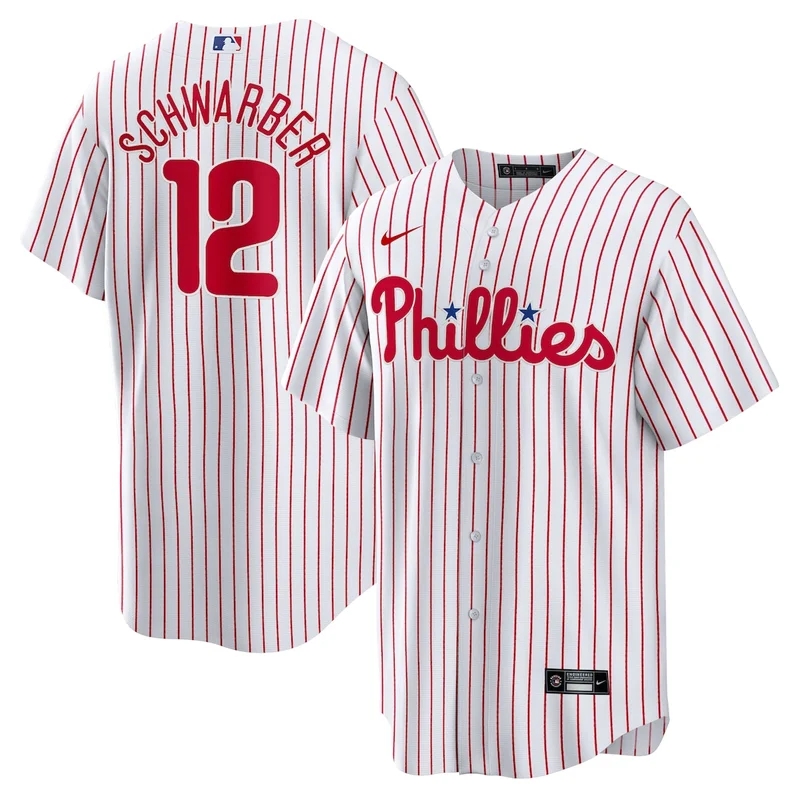 Philadelphia Phillies Kyle Schwarber White Player Jersey