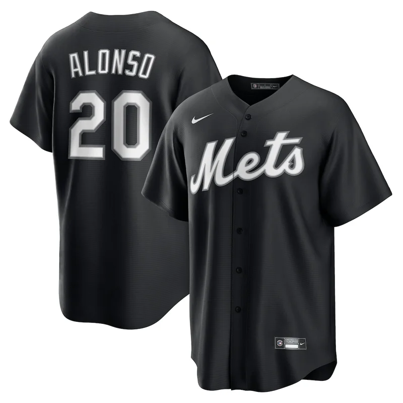 New York Mets Pete Alonso Black  Player Jersey