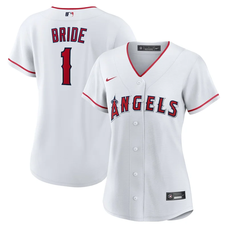 Los Angeles Angels White Alternate Vapor Premier Elite Patch Jersey - Image 2