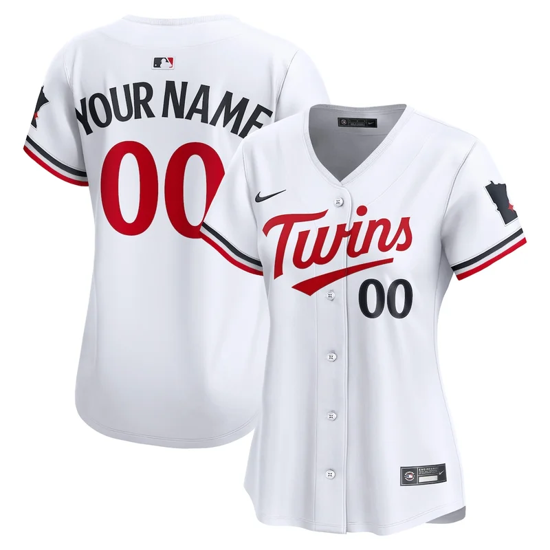 Minnesota Twins White Home Limited Custom Jersey