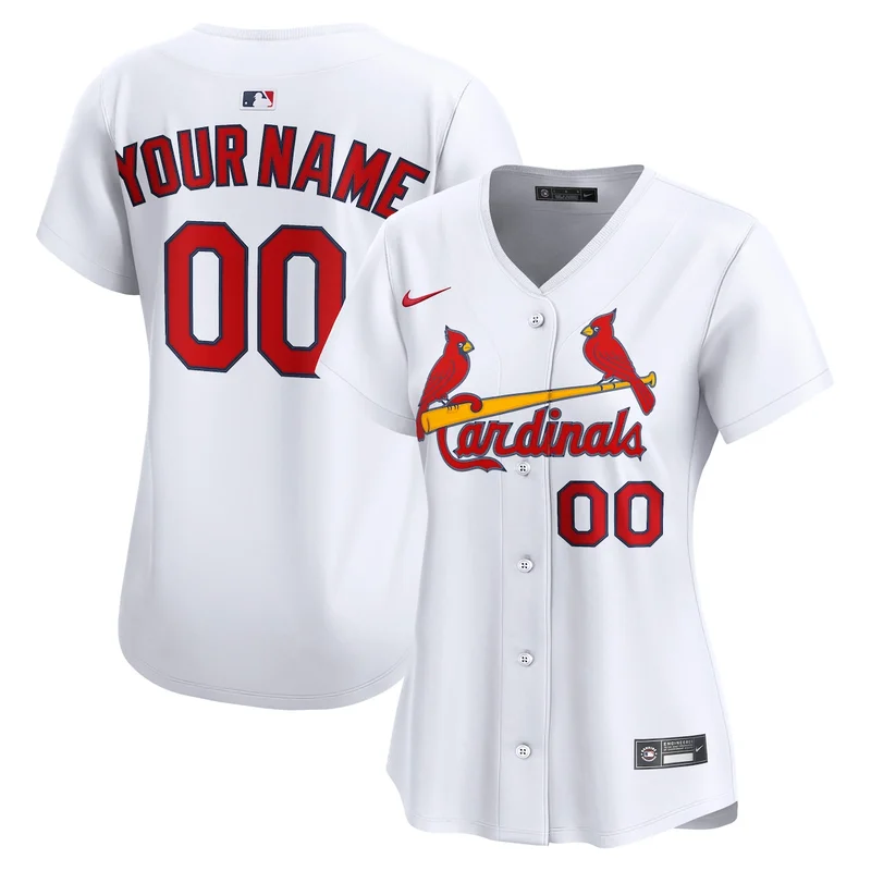St Louis Cardinals White Cooperstown Collection Limited Jersey - Image 2