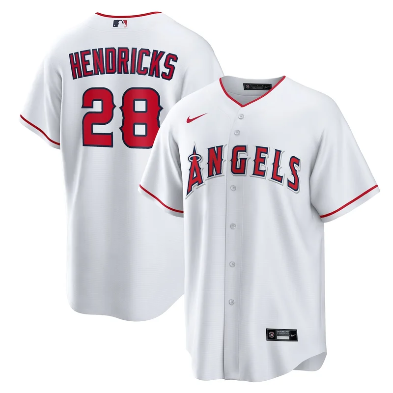 Los Angeles Angels White Alternate Vapor Premier Elite Patch Jersey - Image 3