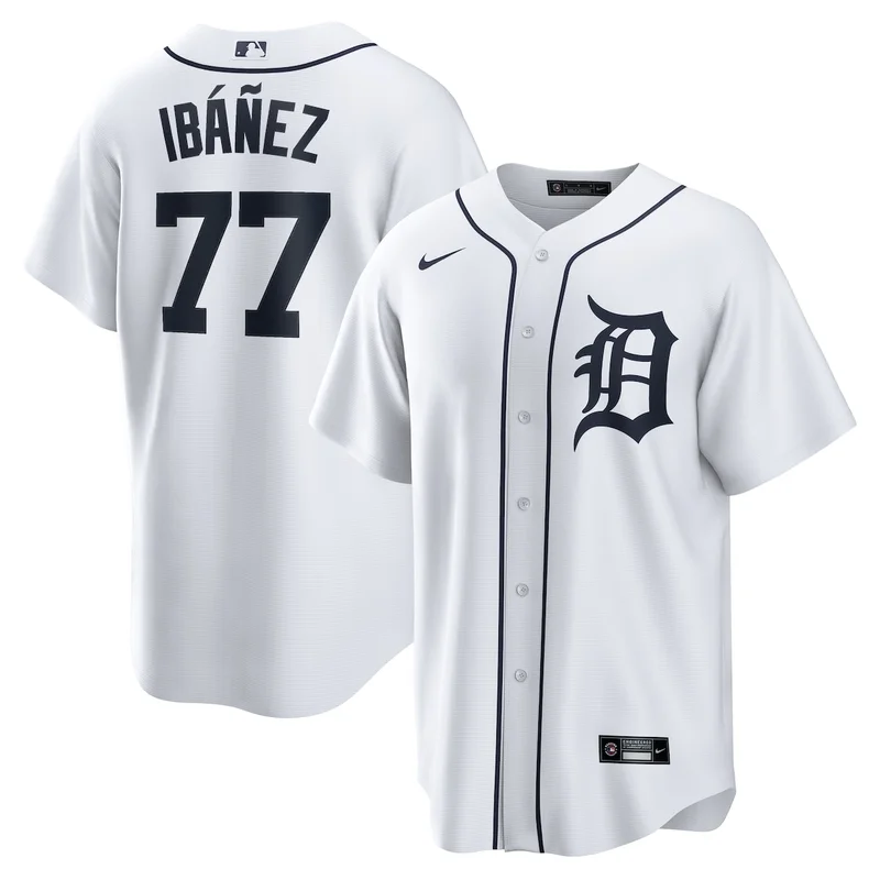 Detroit Tigers White Home Team Jersey - Image 4
