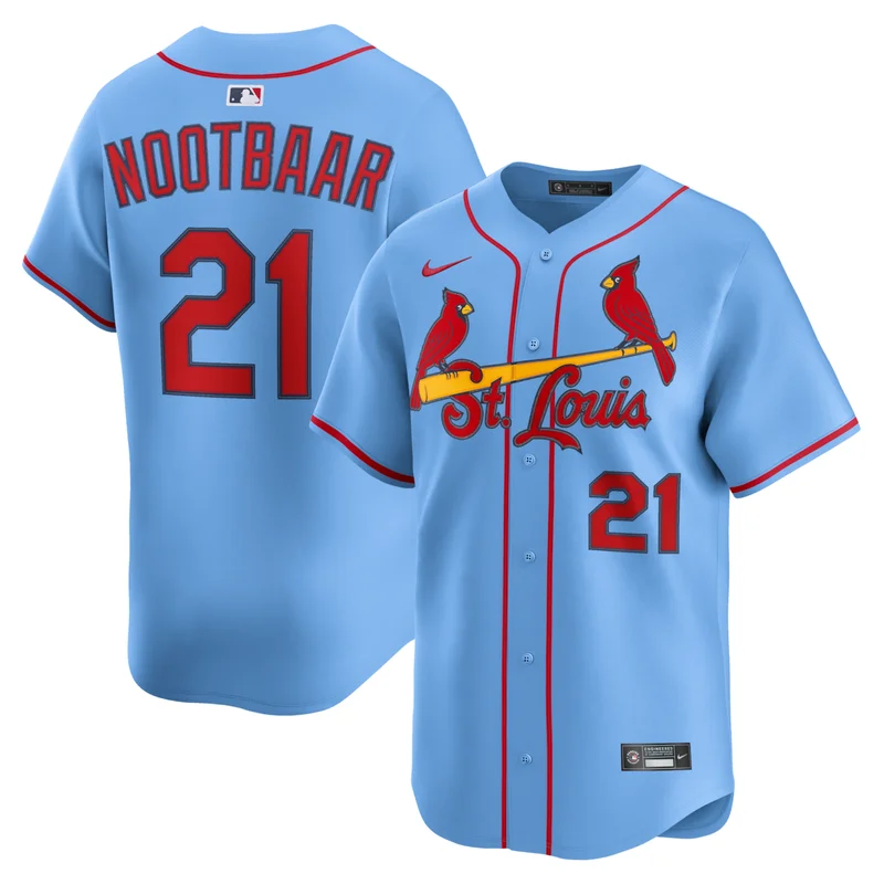 St Louis Cardinals White Cooperstown Collection Limited Jersey - Image 3